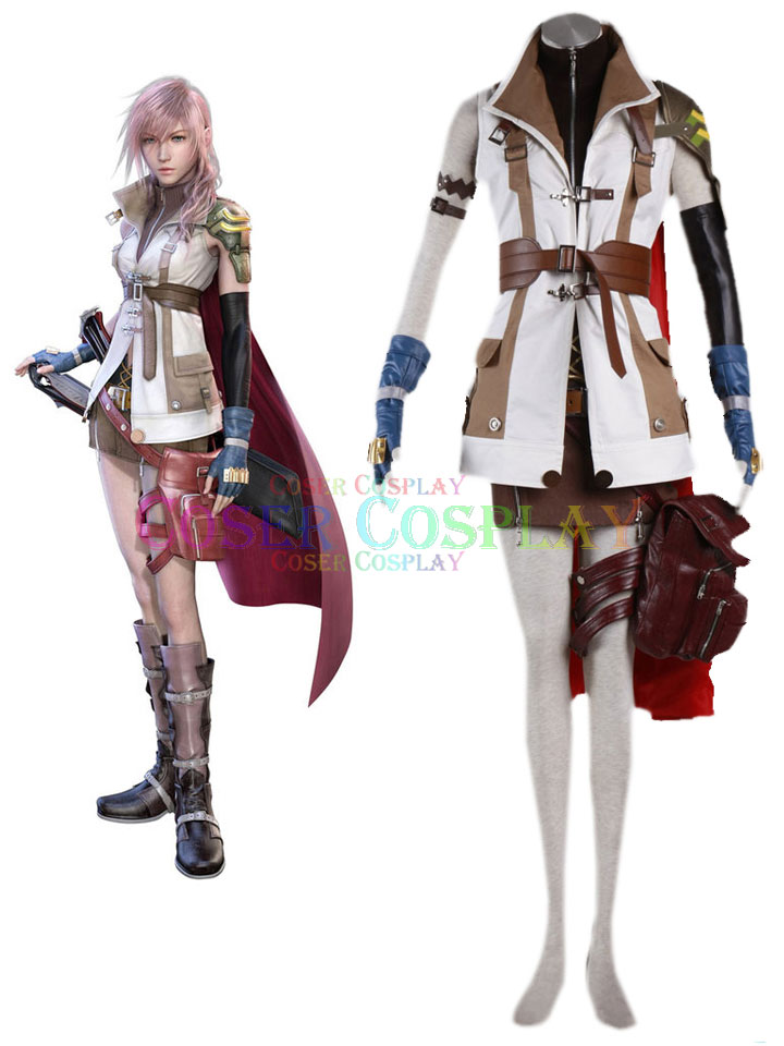 Final Fantasy XIII Lightning Eclair Farron Cosplay Costume 0487